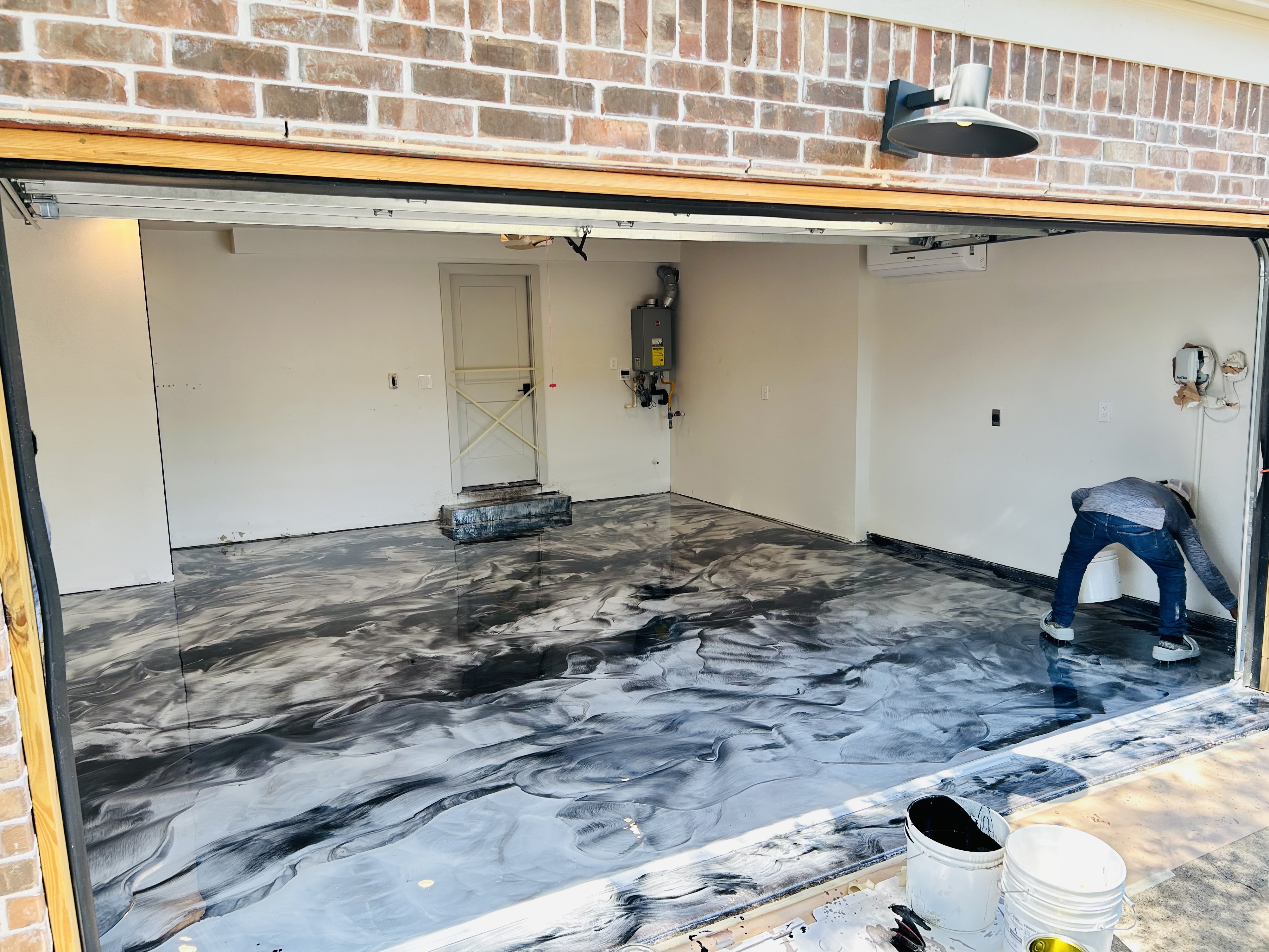 Garage Floor Epoxy Coating Process Casa Linda Estates, Dallas TX