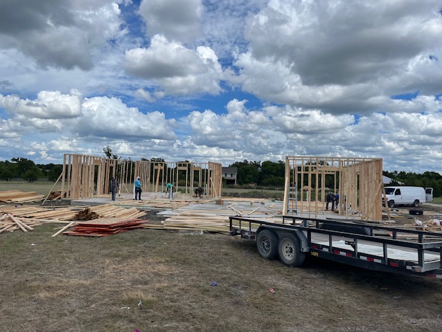 Custom Home Build & Outdoor Living Space – Celeste, TX